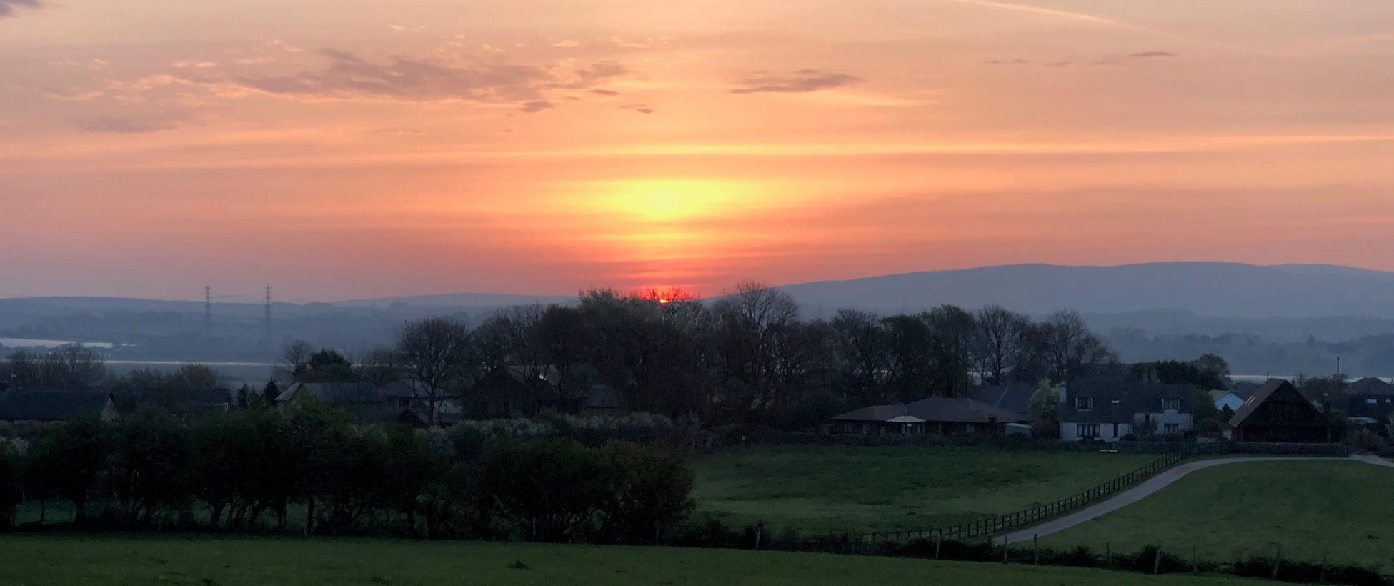 Sunset on Hall Greaves